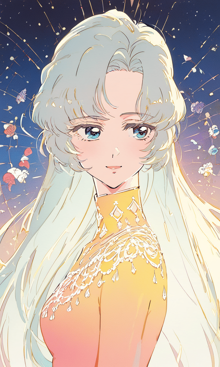 AI画像生成】「破綻の瀬戸際」1990年代懐かしの少女漫画カラーイラスト