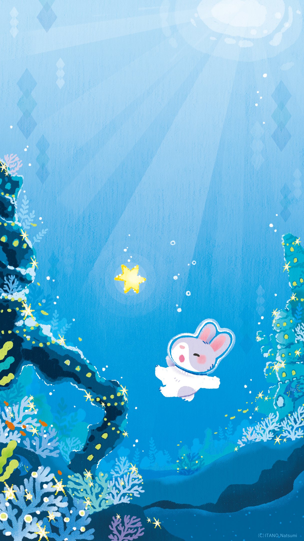 プレゼント｜2025年8月壁紙｜いたのなつみ