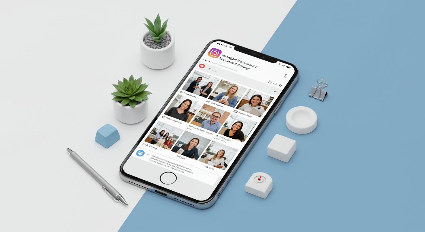 Instagramを活用した採用戦略のビジュアル
