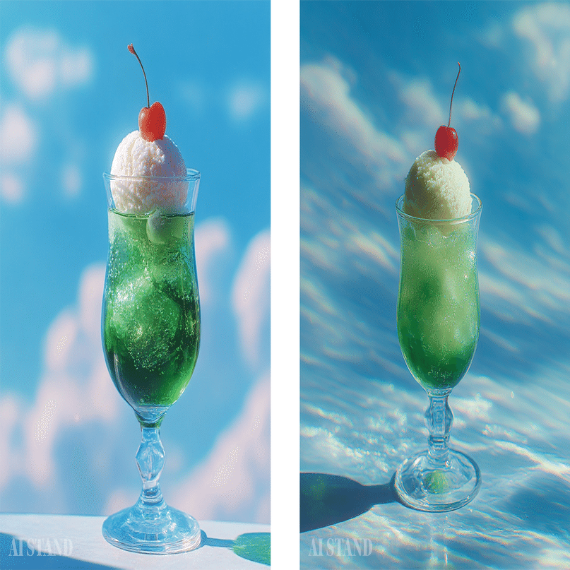 Midjourney】クリームソーダを作る基本プロンプト＆エモさup応用編