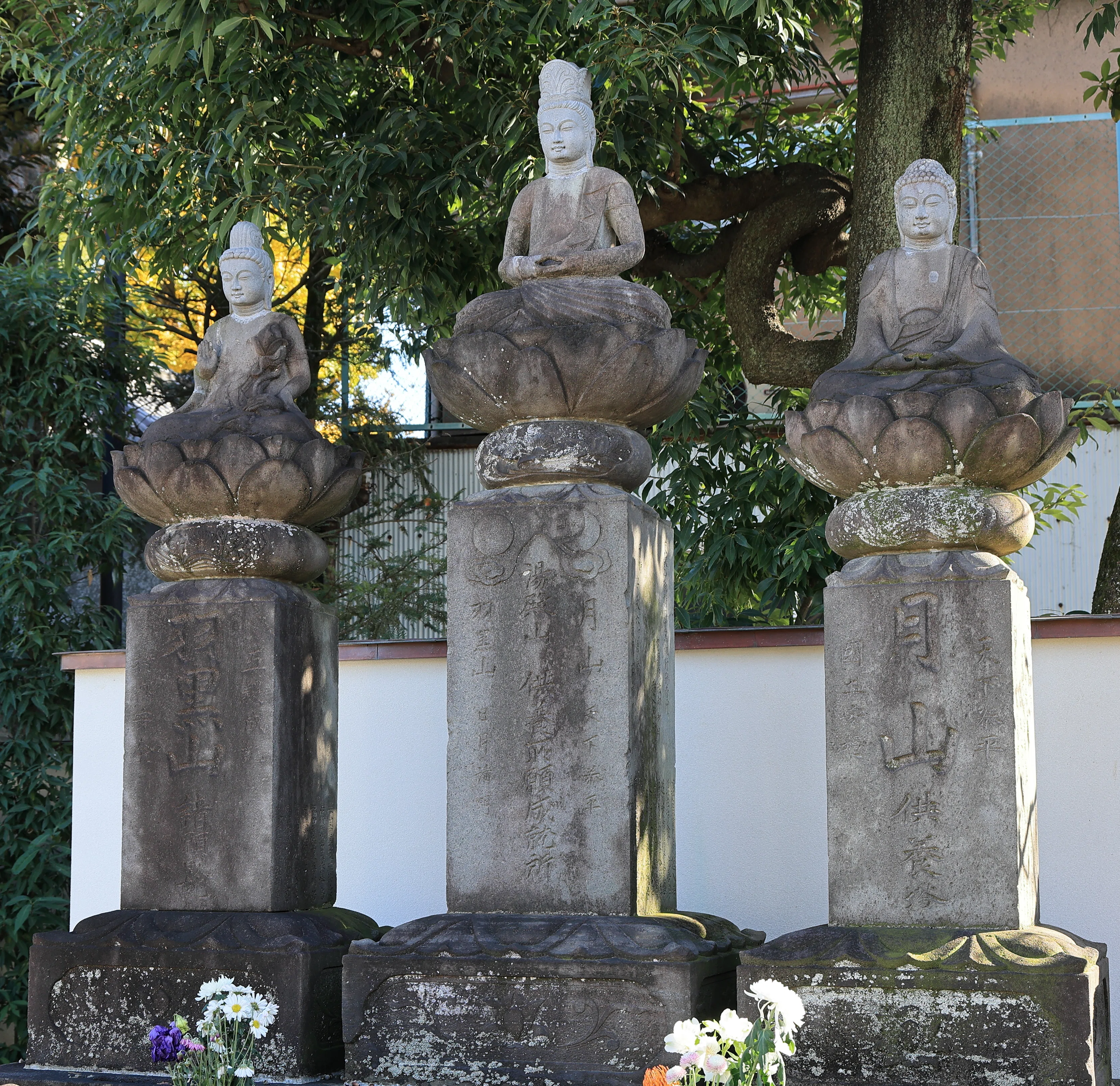修復された石仏を見る｜板橋史談会