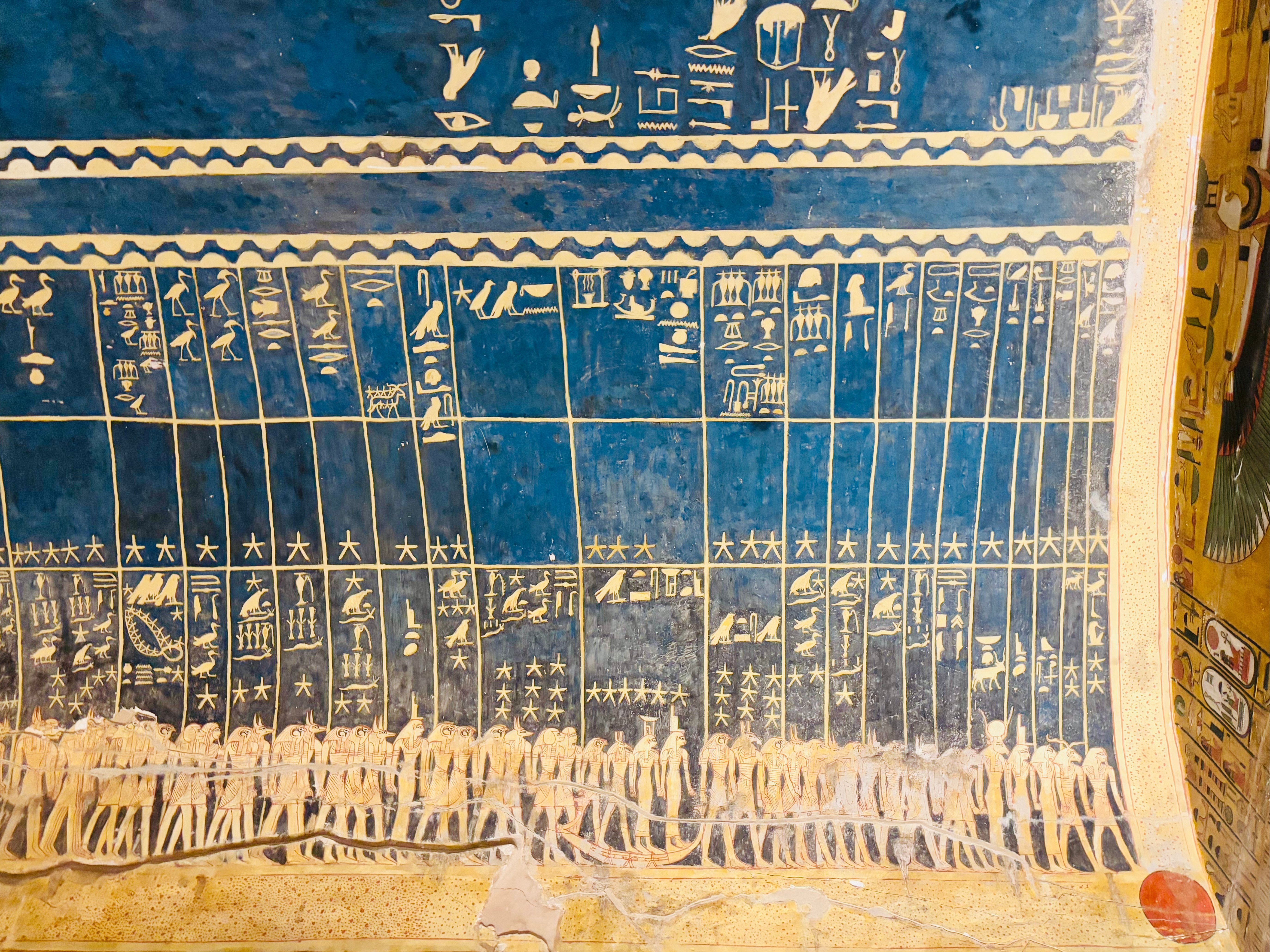 エジプト旅行記⑩王家の谷─セティ1世墓、3200年前の下絵