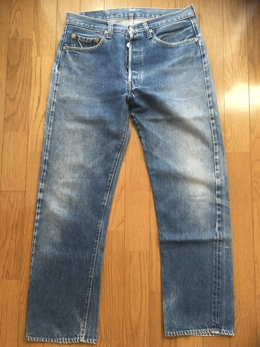 1980s リーバイス　501 66後期　デカ履き 古着 80s USA製 Levi's 501 「66 後期」 黒カン 内股シングル