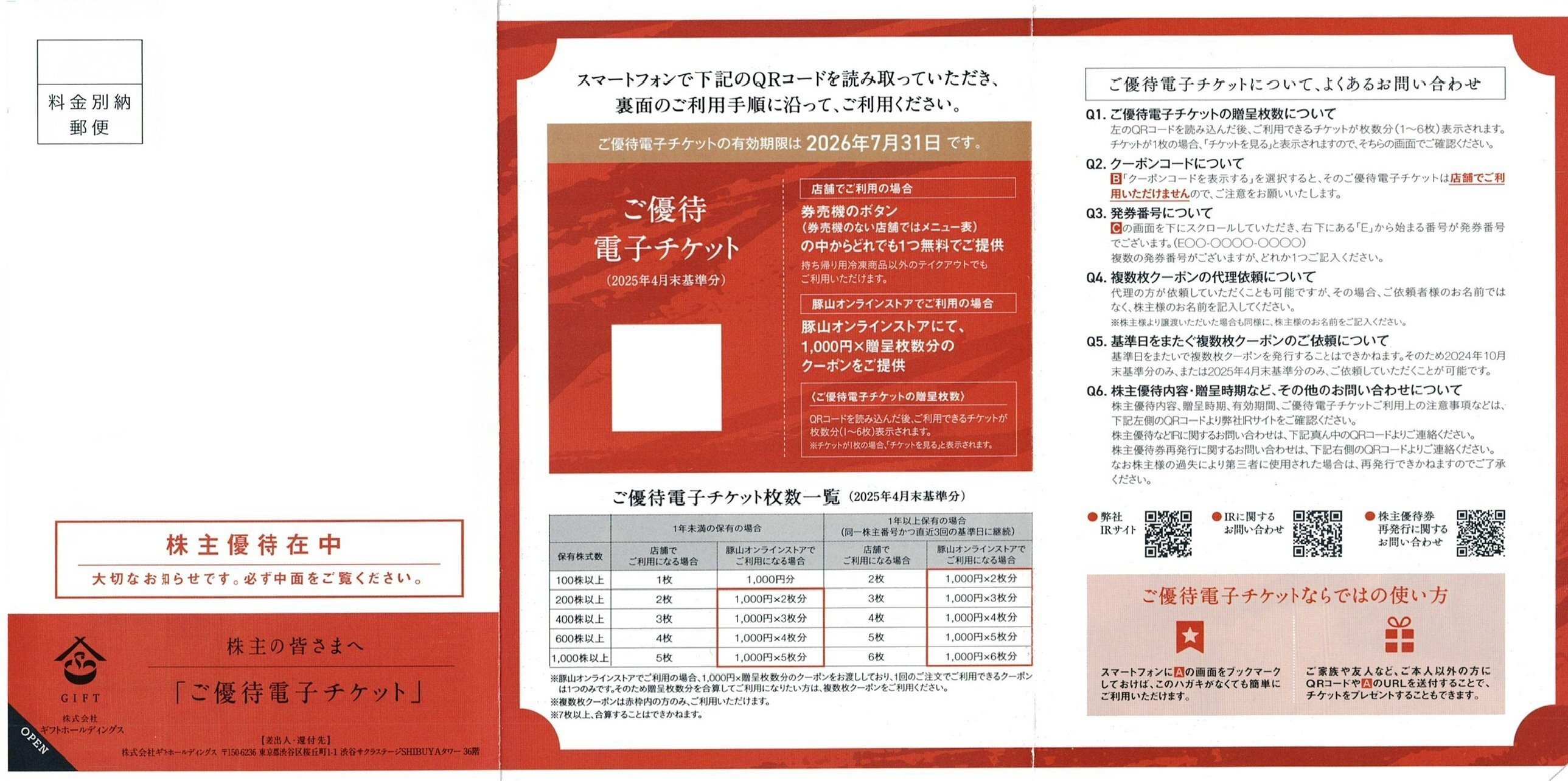 LID KIRARA 4本+株主優待金券1000円x4枚 LID KIRARA 4本+株主優待金券1000円x4枚 LID KIRARA 4本