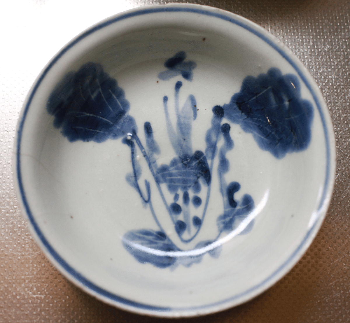 陶芸　染付草花文観音像　幕末〜明治時代頃　名品です。 陶芸 染付草花文観音像 幕末〜明治時代頃 名品です。