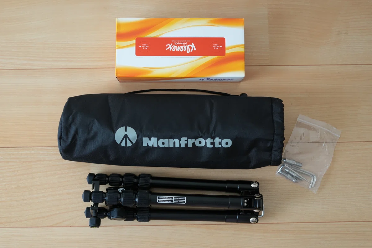 Manfrotto マンフロット Element トラベル三脚 MKELES5BK-BH