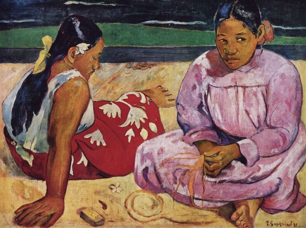 ポール・ゴーギャン、【タヒチの女】、希少な画集画より 待つ力”で癒される——ゴーギャン《タヒチの女》に学ぶ、幸福と