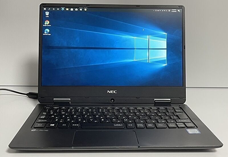 Core m3-8100Y、12.5インチ 917gの中古PC「NEC VersaPro VH-4