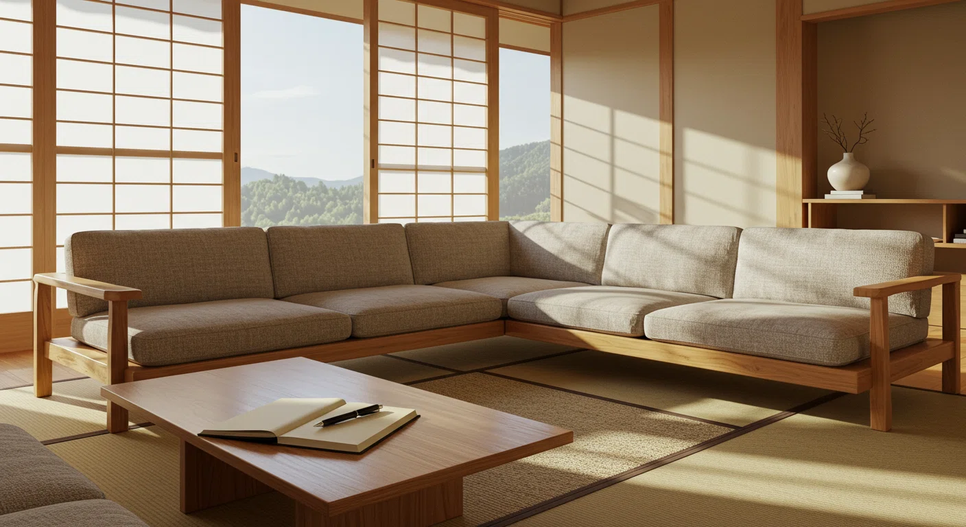 シンプルで質素な暮らしをする富裕層の生活空間