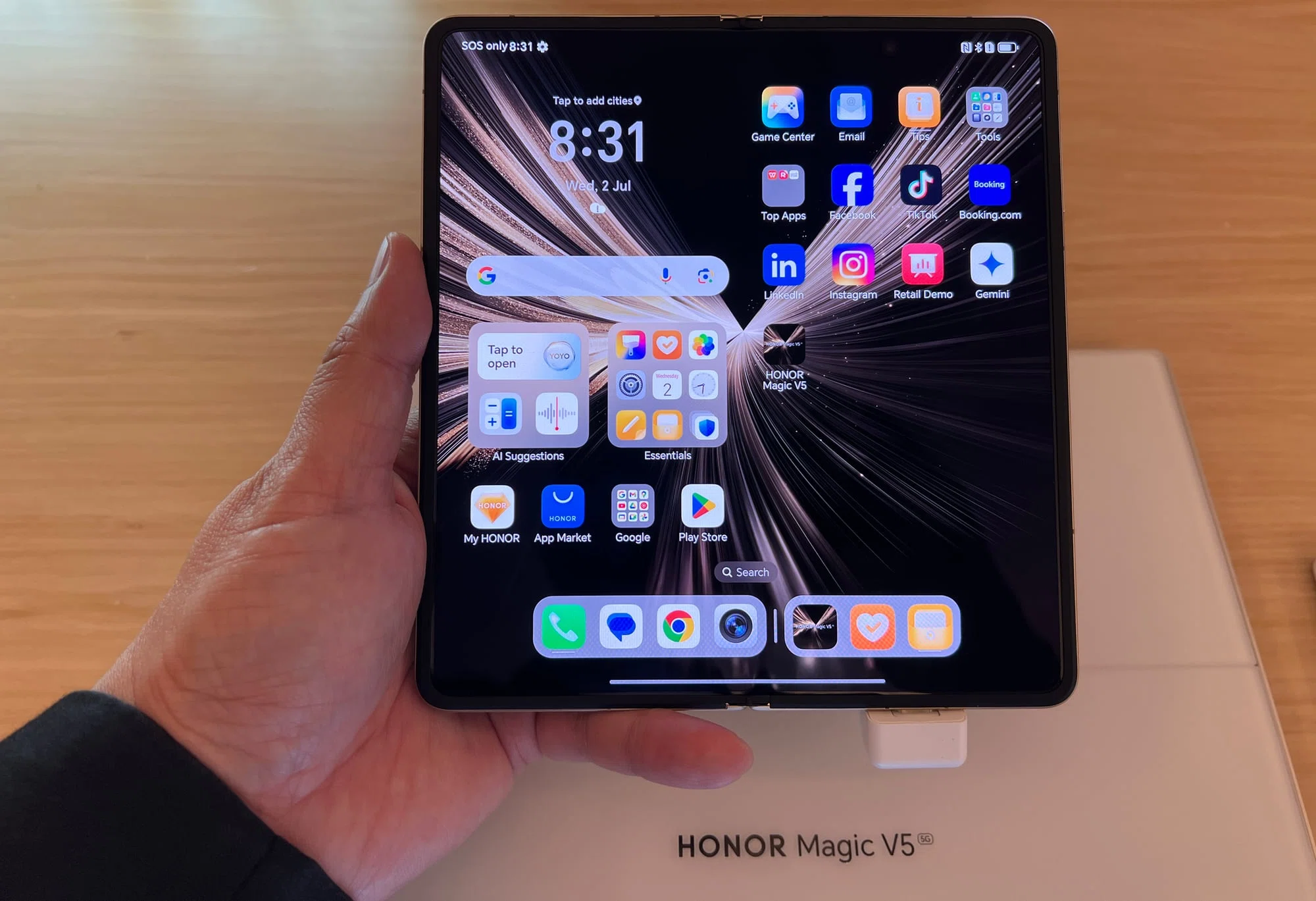 Honor Magic V5 8.8mm薄型折りたたみスマホ｜GetGadgetGot