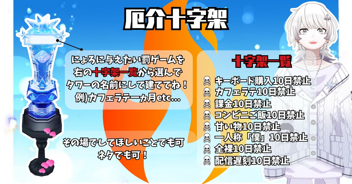 🤍オリギフ一日目【厄介ガチ恋なりきり応援凸待ち~厄介十字架を添えて~】|にょろ