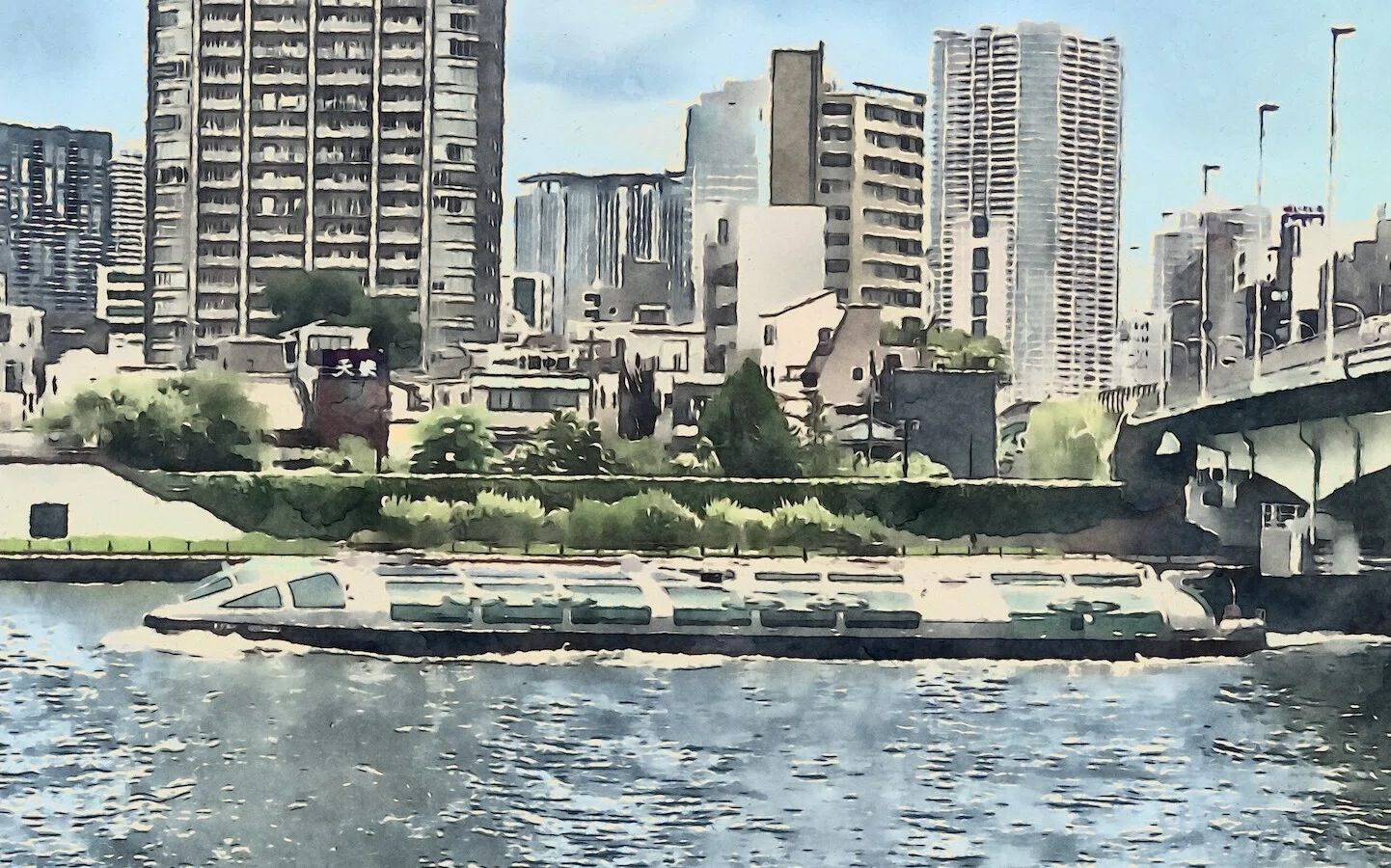 歴史と未来が交差する—松本零士デザイン船と明石町散歩｜ミント2さん