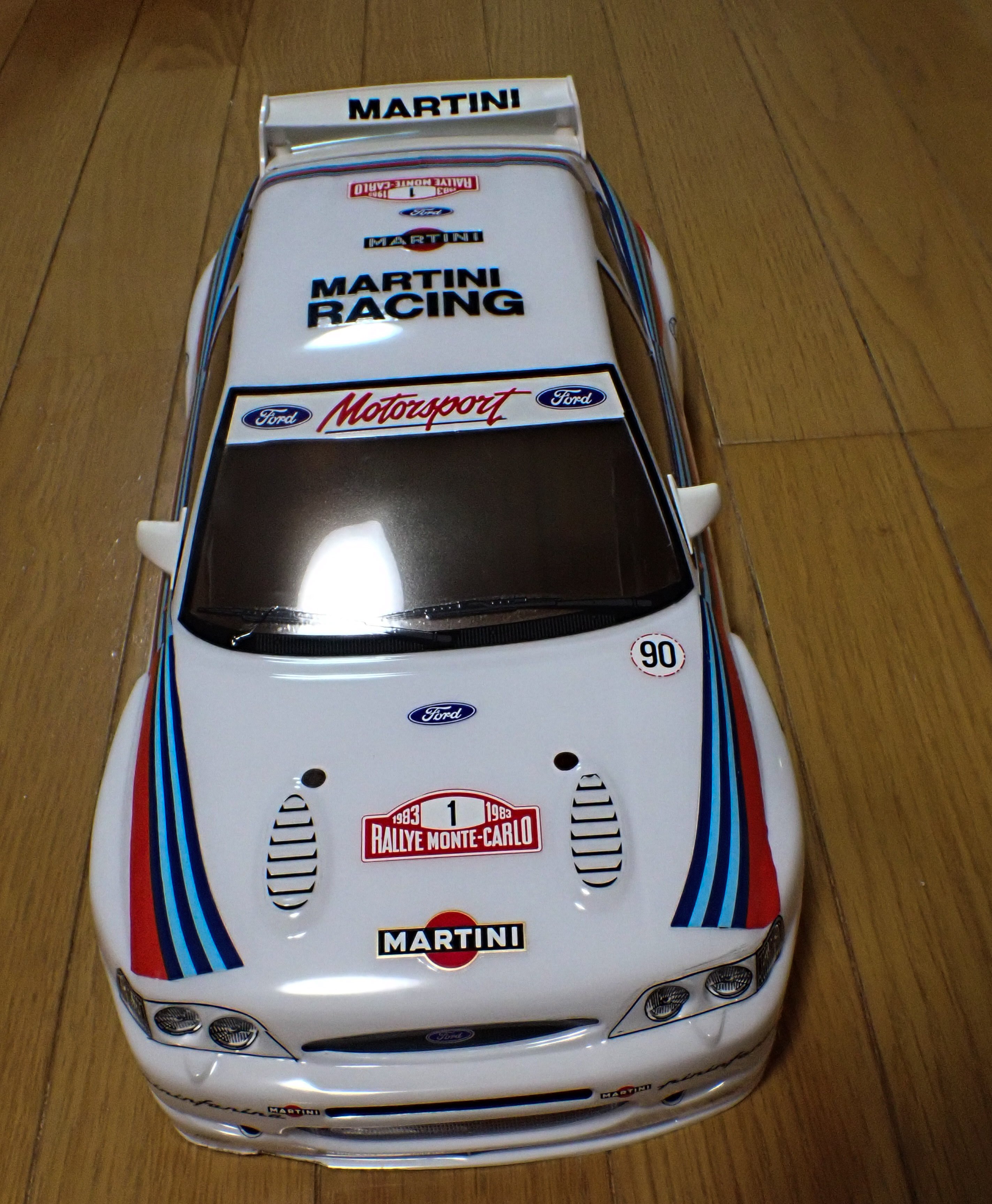 ラジコンボディ タミヤ エスコートカスタム ランチア037ラリー風｜セる