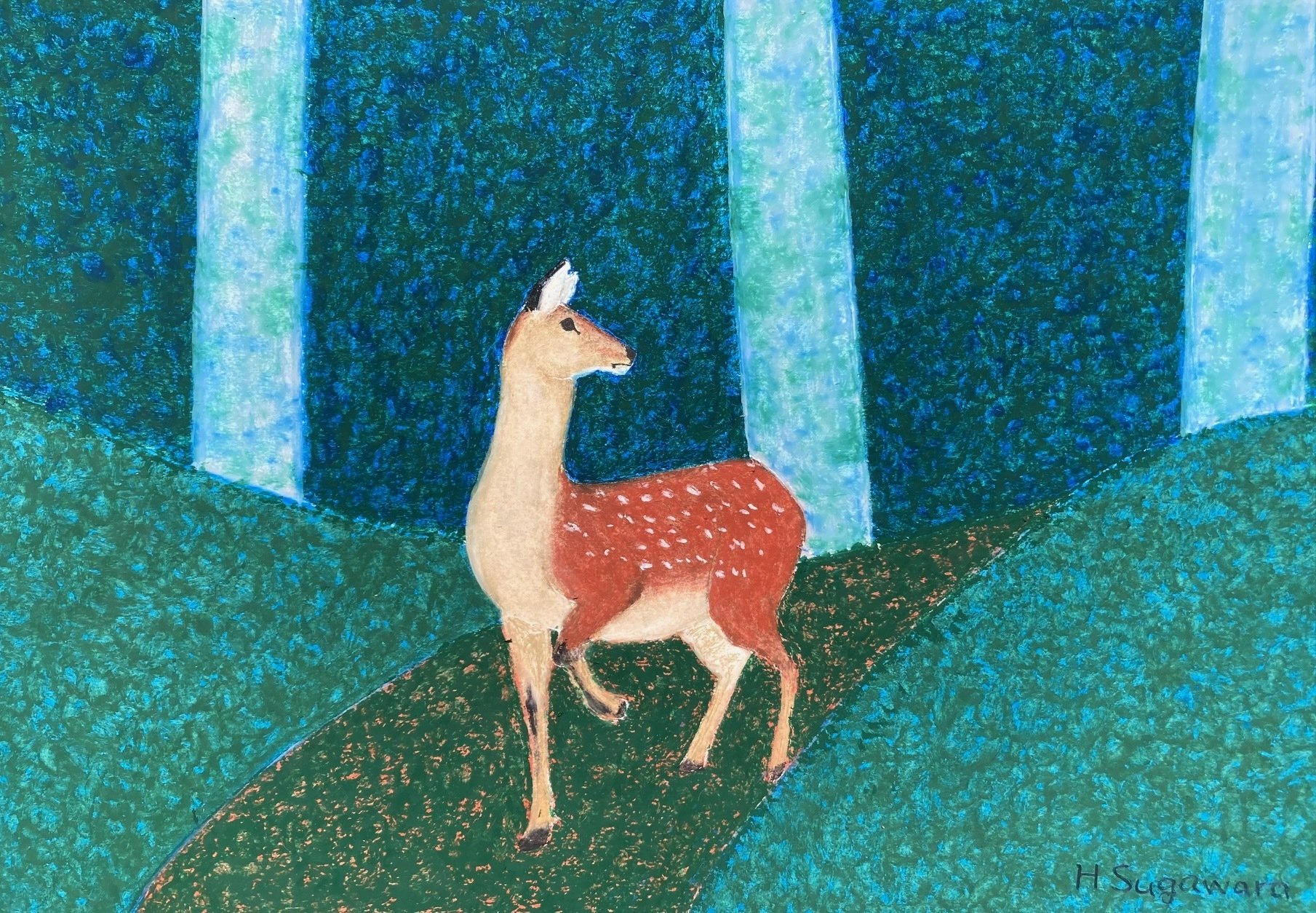 テント泊をしながら野生動物の絵を描く話(初夏:作品完成)｜菅原 寛