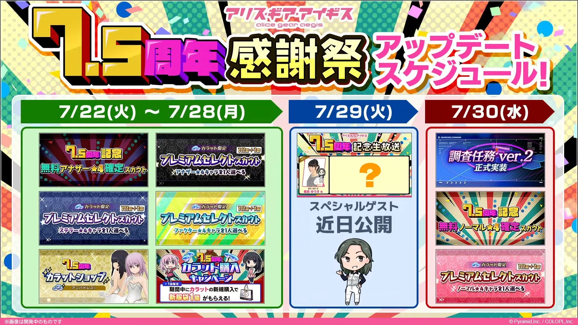 アリスギア】7.5周年関係の情報が解禁されたので情報を整理したり私見 