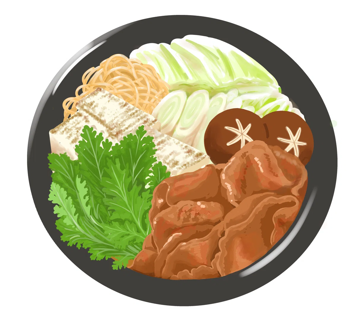すき焼きのイラスト|るみあ