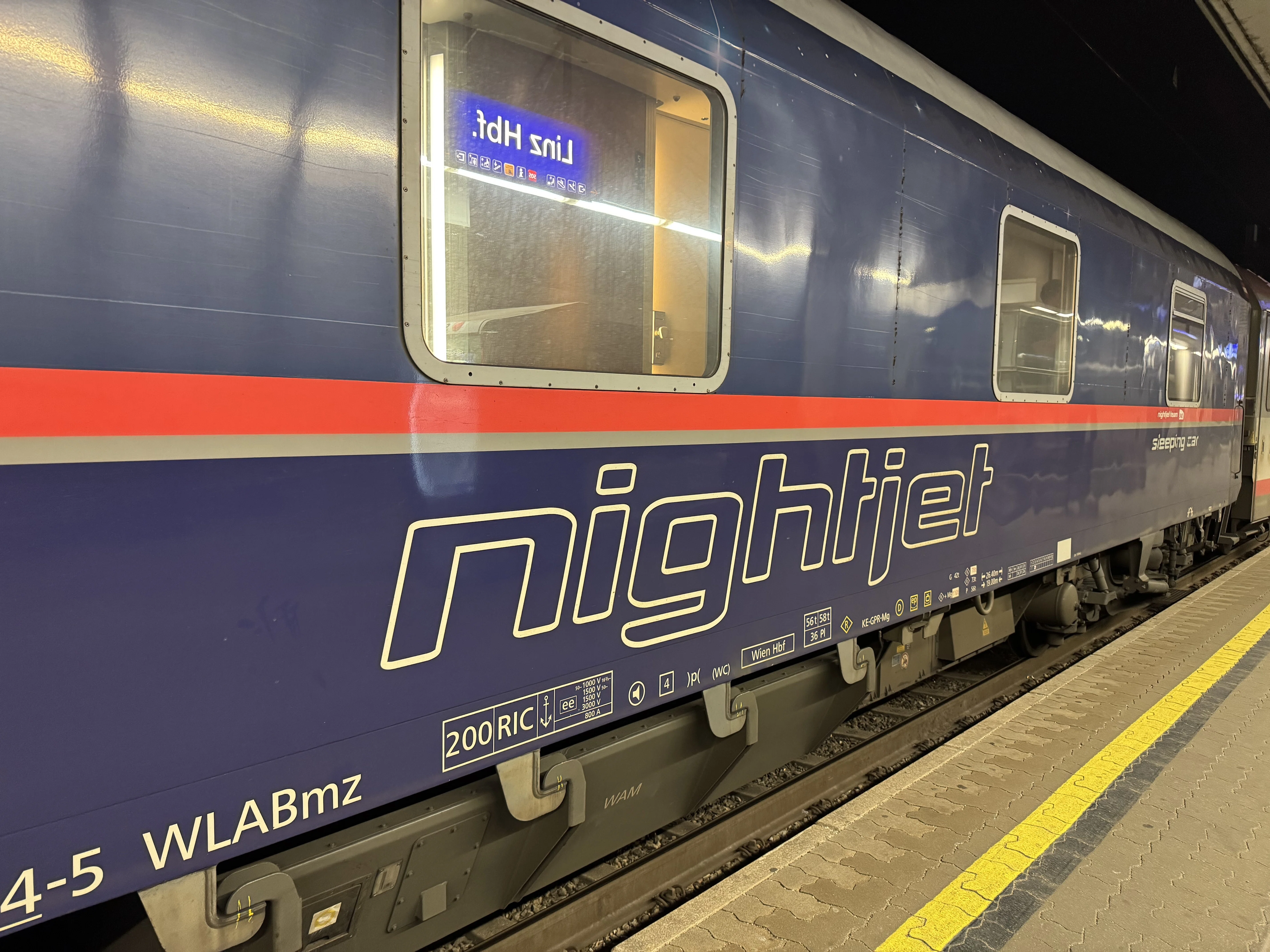 Nightjet Sleeper Train Travelogue 🇦🇹Linz to 🇫🇷Paris 【Eurail