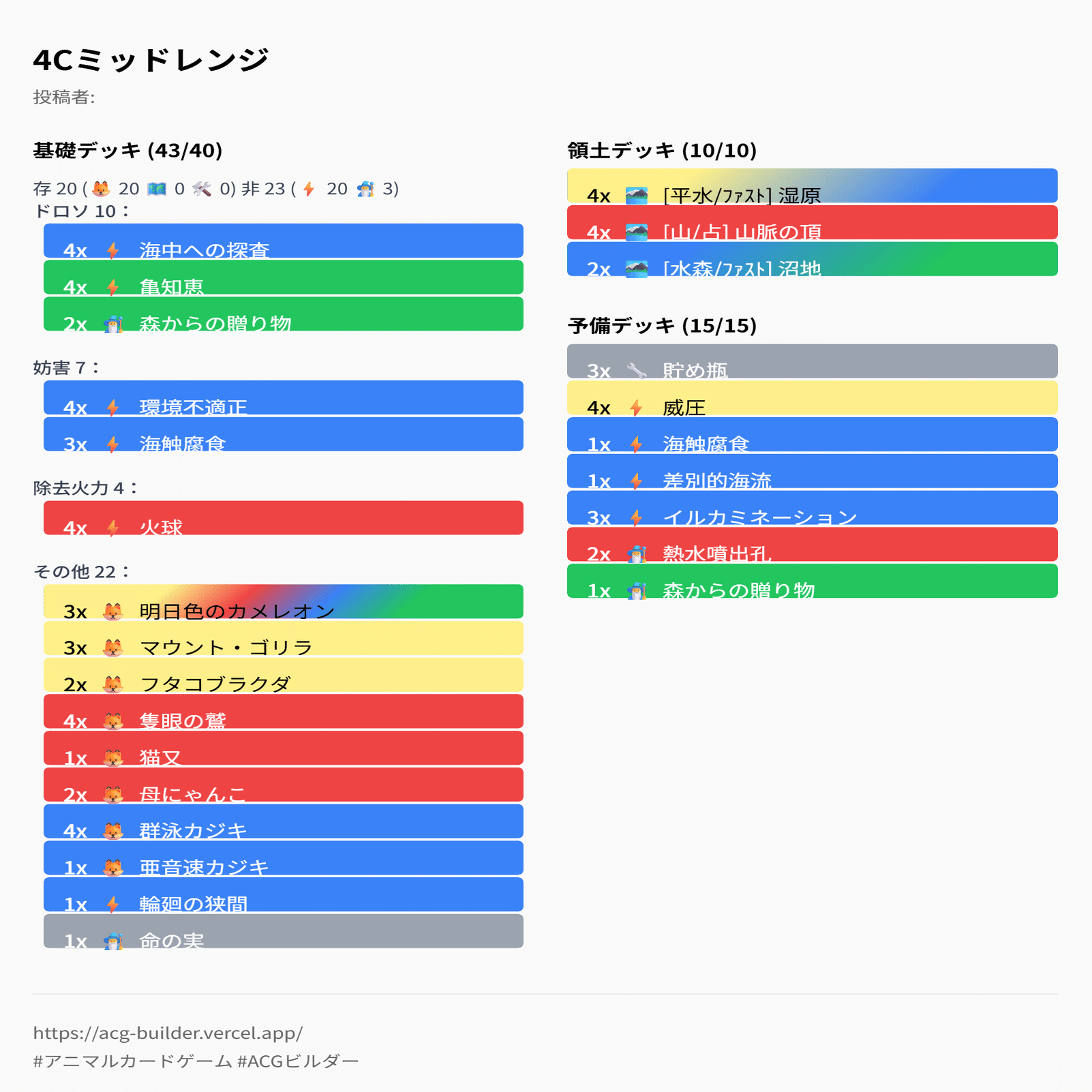 アニマルカードゲーム 海触腐食 プロモ 4枚セット アニマルカードゲーム 海触腐食 プロモ 4枚セット カードセット