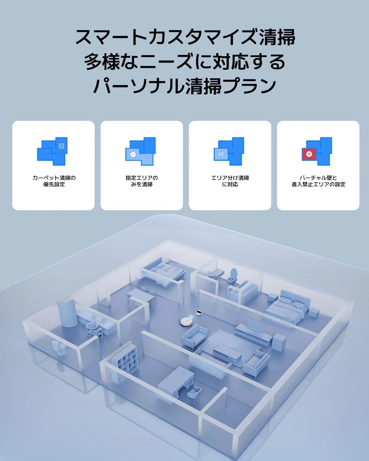 Xiaomi ロボット掃除機 S40C 5,000Pa 強力吸引｜GetGadgetGot