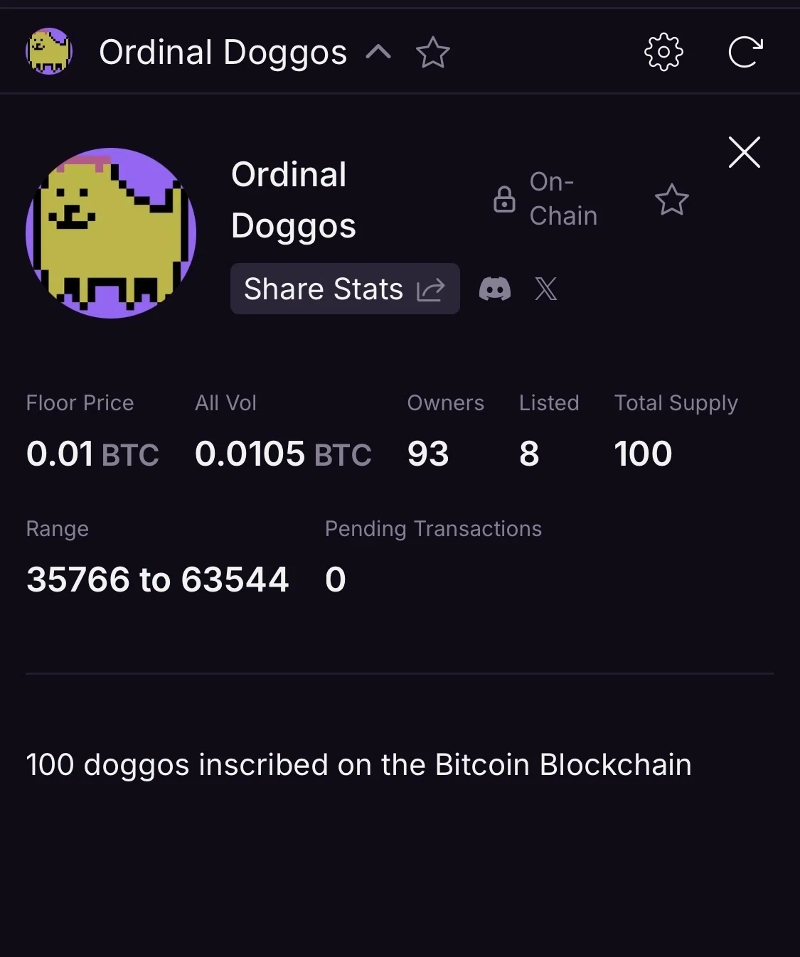Doge Notes Ordinal Dogeは本当に「The First Doge PFP project inscribed onto bitcoin ...