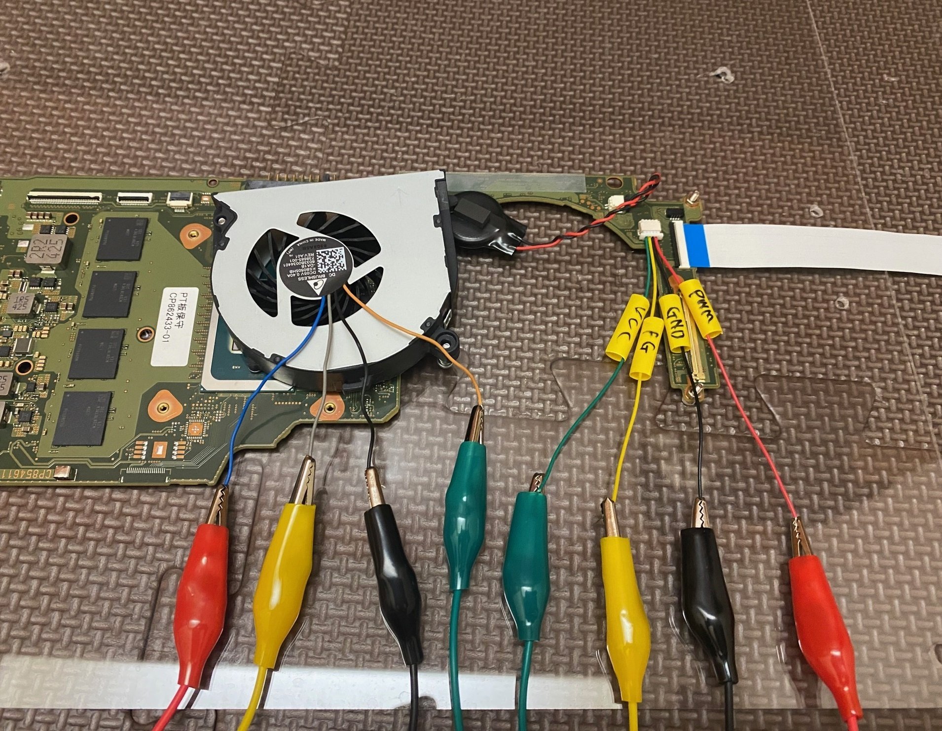 ノートPCのマザーボードでPCを作った｜myoji