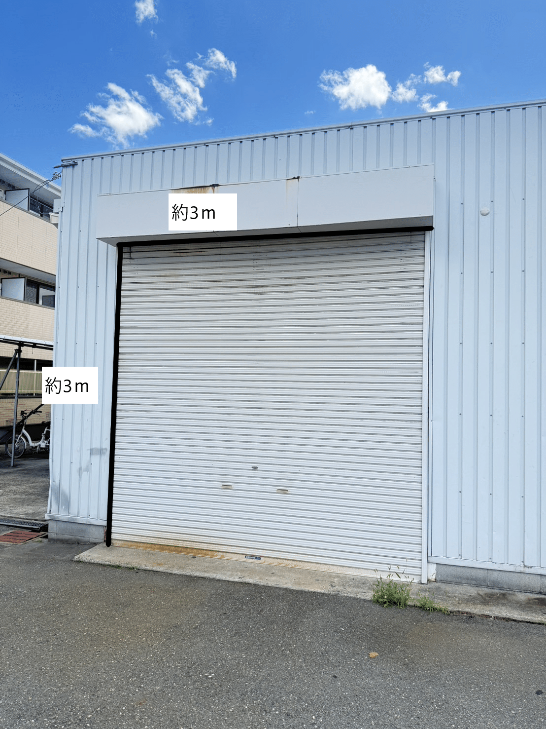 箕面市粟生間谷東】希少な平屋シャッター付き倉庫が登場！｜◎大阪高槻