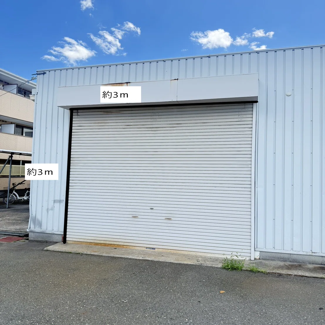 箕面市粟生間谷東】希少な平屋シャッター付き倉庫が登場！｜◎大阪高槻 