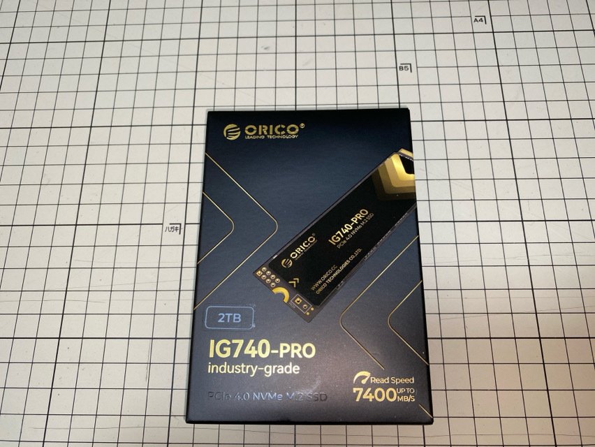 9700X データ用SSDの交換(ハードウェア) ORICO IG740PRO 2TB
