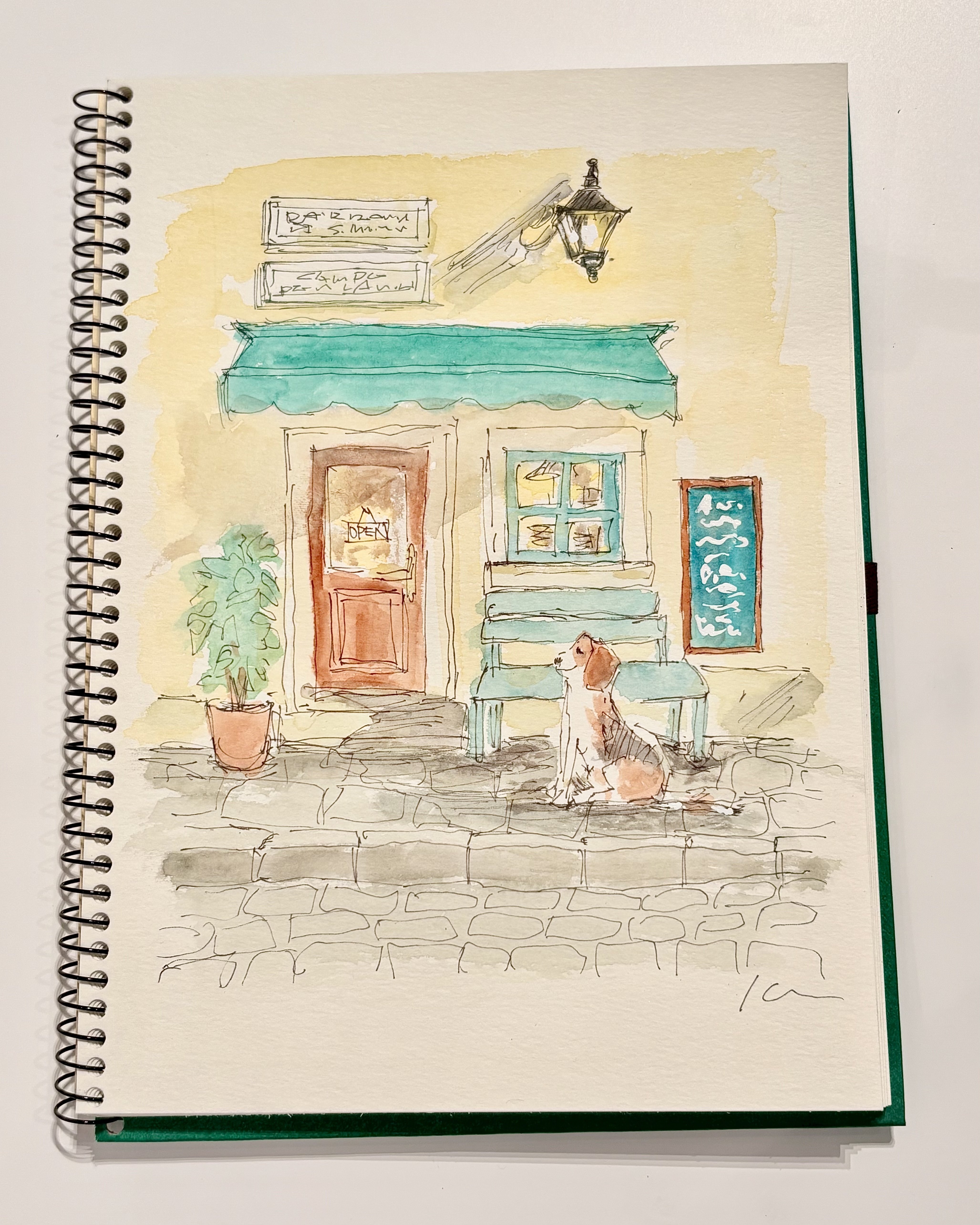 このスケッチができるまで。Vol.1【ペン&水彩】｜Kee🍌アオキケエ