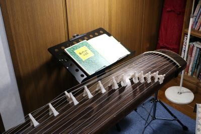 箏の柱と足 伝統工芸士作 藤田筝 90横ピン箏 会津桐 琴柱 爪10種 ケース付き