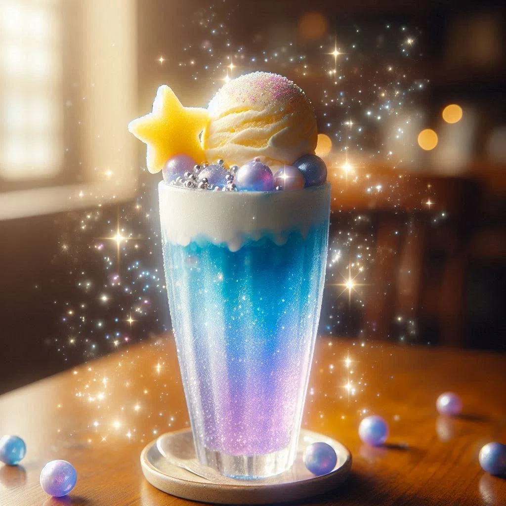 星屑クリームソーダ【創作大賞2025フード部門】グリルダイニング&ミュージックバーSTEREO(ステレオ)で学んだ「味の文法」。小説『光片-ヒカリノカケラ-』に、食という命を吹き込むための創作レシピノート💎喫茶「星灯り」コラボレーションカフェメニュー