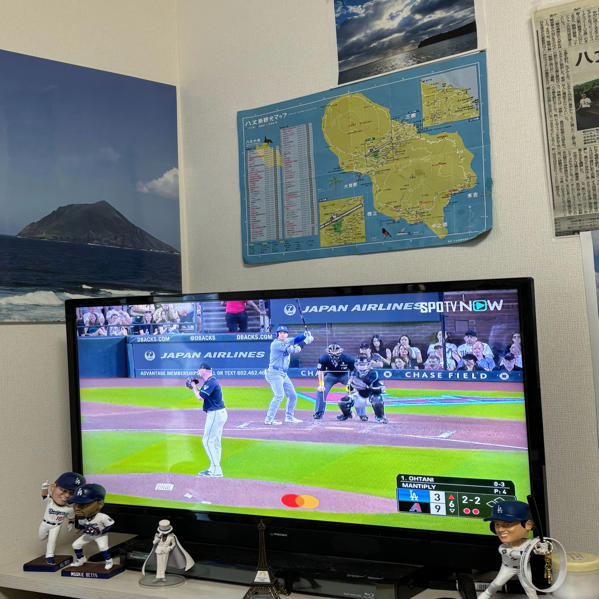 8日間アメリカに行って大谷翔平らのボブルヘッド3体を八丈島に持って 