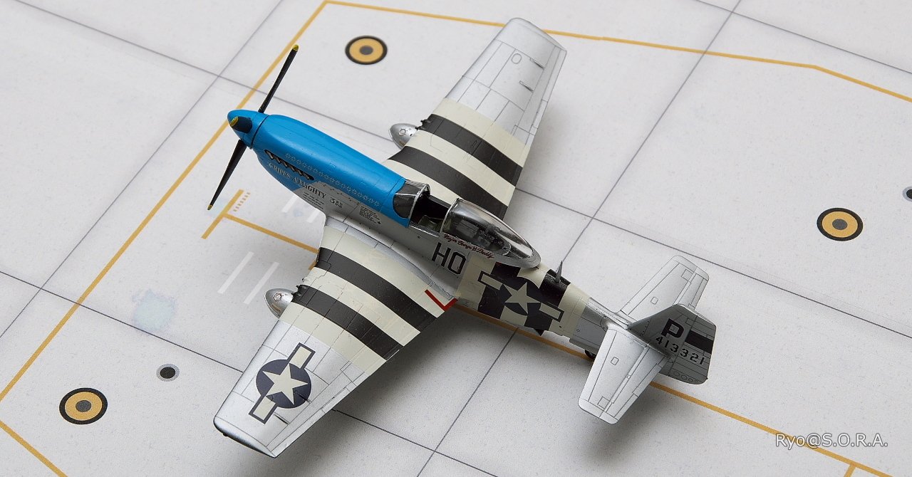 ムスタングです。1/72 フランカー  (プラモ 完成品 戦闘機) プラモデル製作記 ハセガワ 1/72 P-51D ムスタング '8th エア