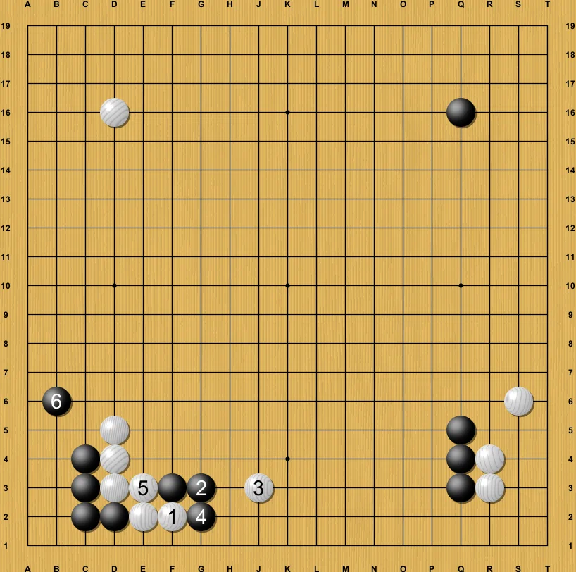 要注意したい三々定石のスベリ型【定石】｜okao囲碁戦術図鑑