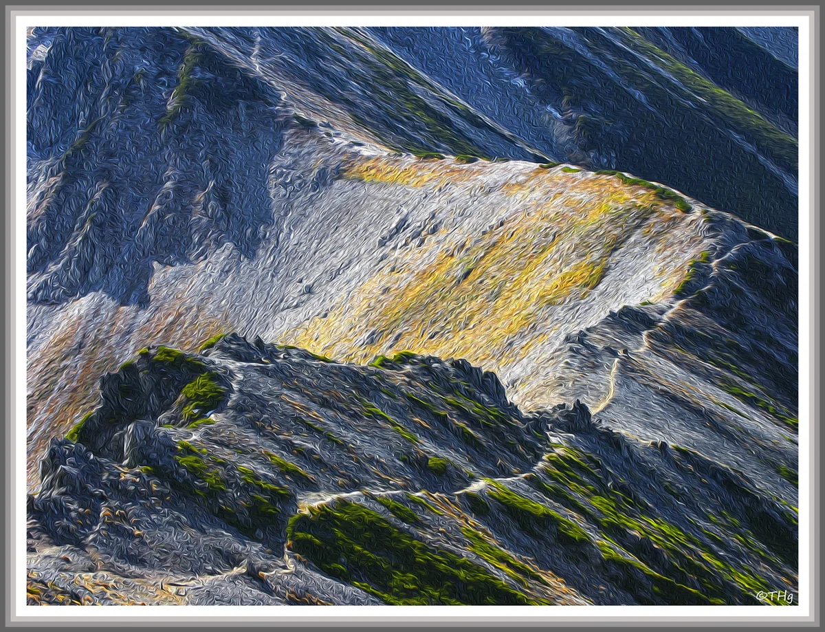 展望の稜線(立山・油彩風)|taka
