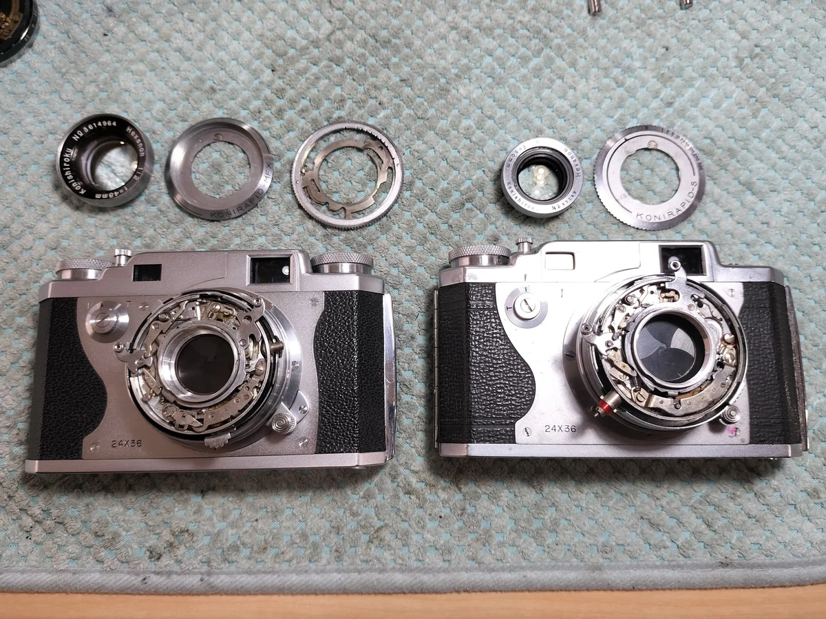 Konica IIシリーズの分解｜フィルムカメラ修理のアクアカメラ