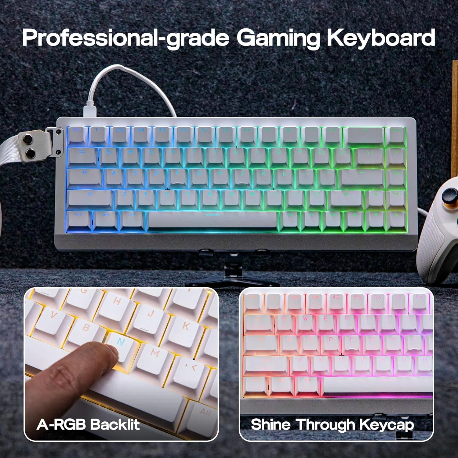 EPOMAKER HE68 Lite ホワイト ゲーミングキーボード｜GetGadgetGot