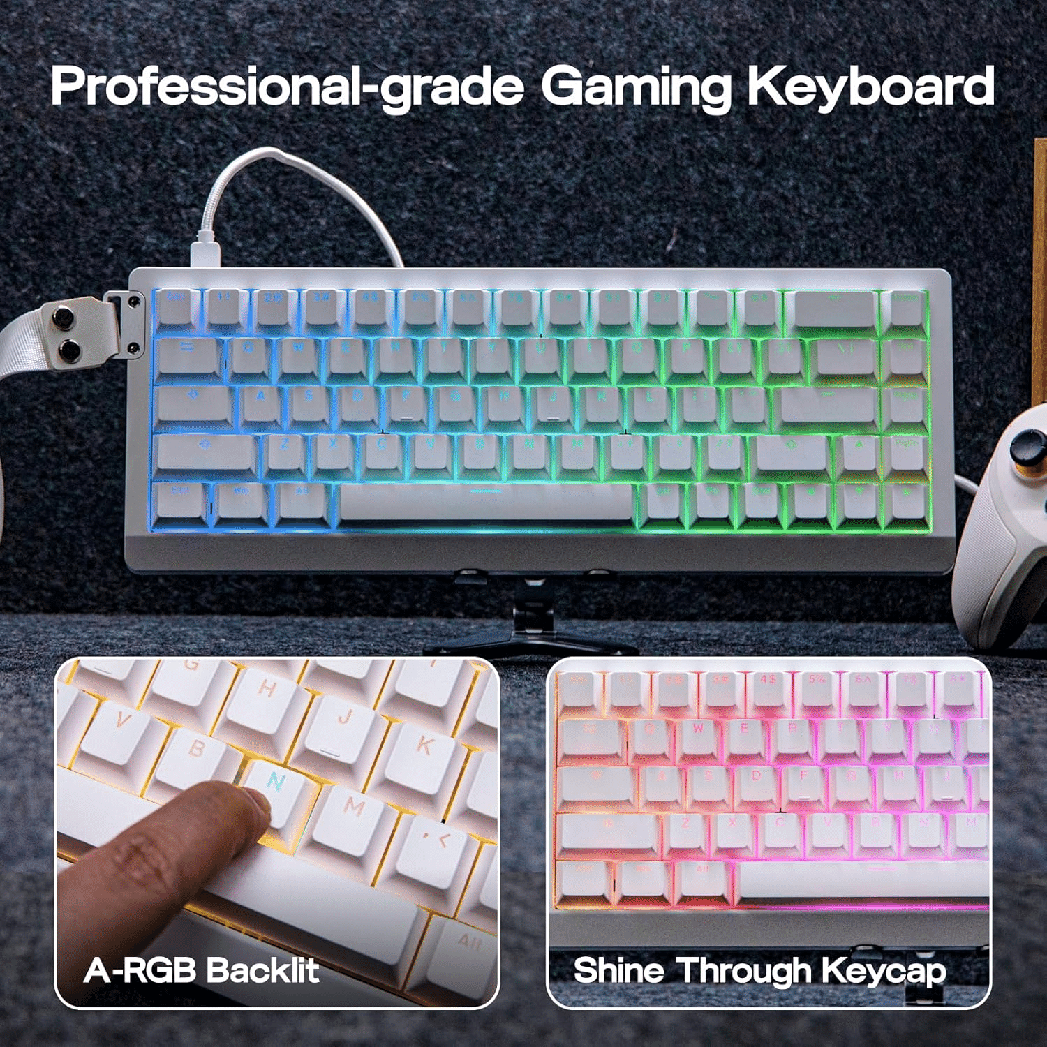 EPOMAKER HE68 Lite ホワイト ゲーミングキーボード｜GetGadgetGot