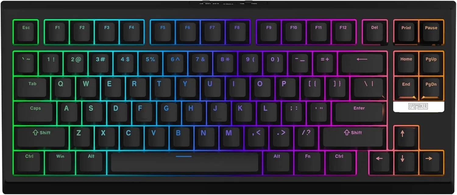 EPOMAKER G84 80% RGBメカニカルキーボード ブラック｜GetGadgetGot