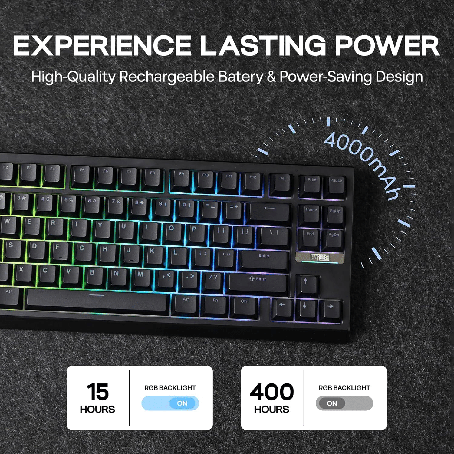 EPOMAKER G84 80% RGBゲーミングメカニカルキーボード Amazon | EPOMAKER G84 80% RGBゲーミングメカニカルキーボード 2.4GHz