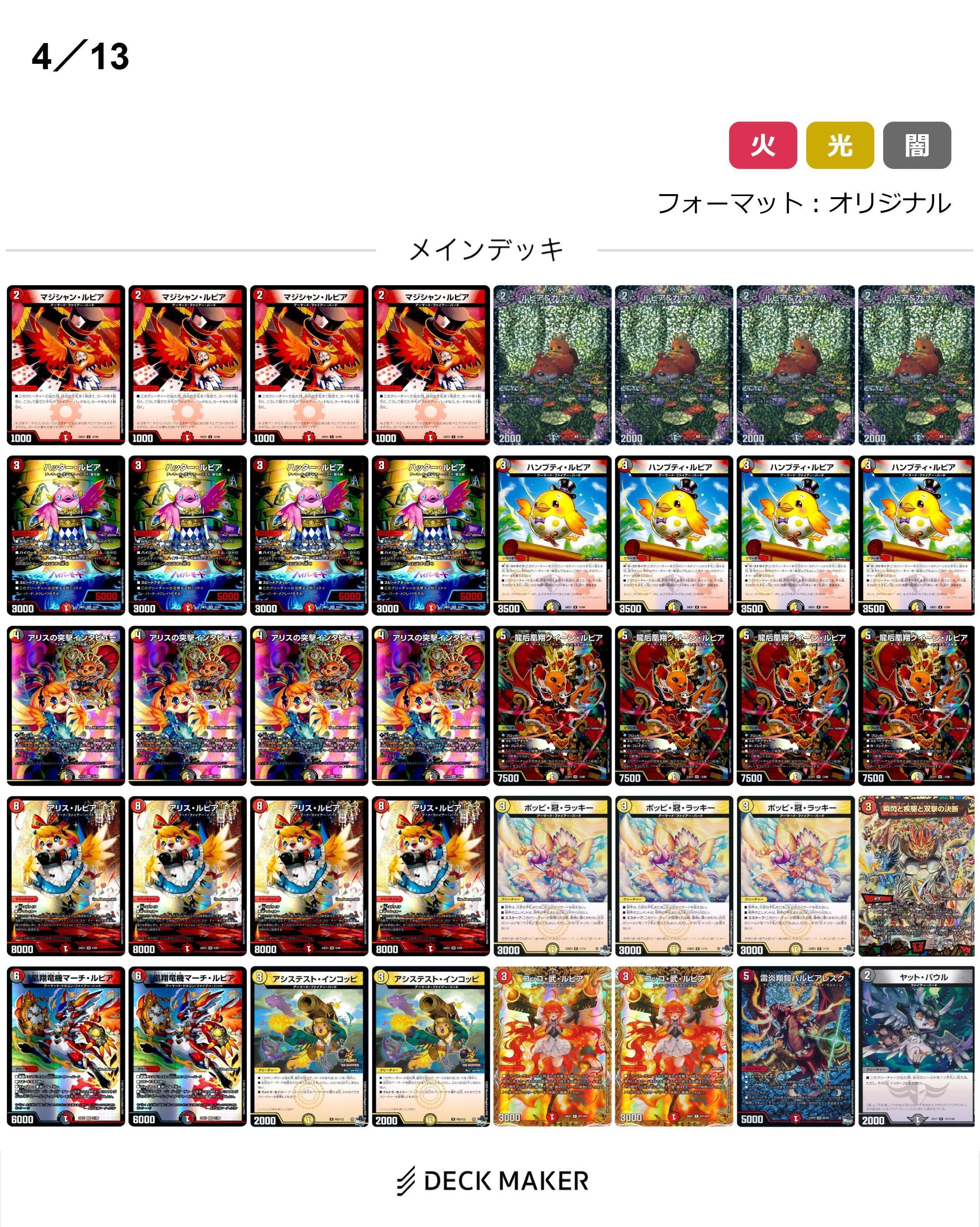 2025上期使用デッキ｜りん