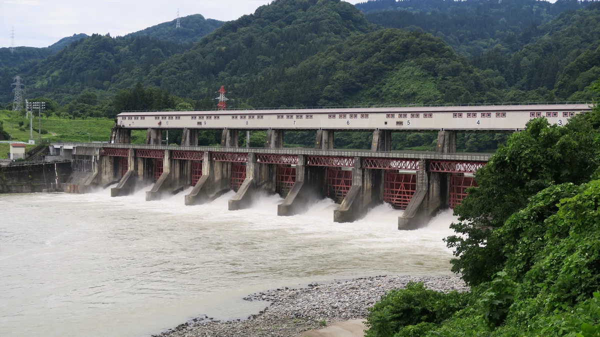 宮中取水ダム　全景
