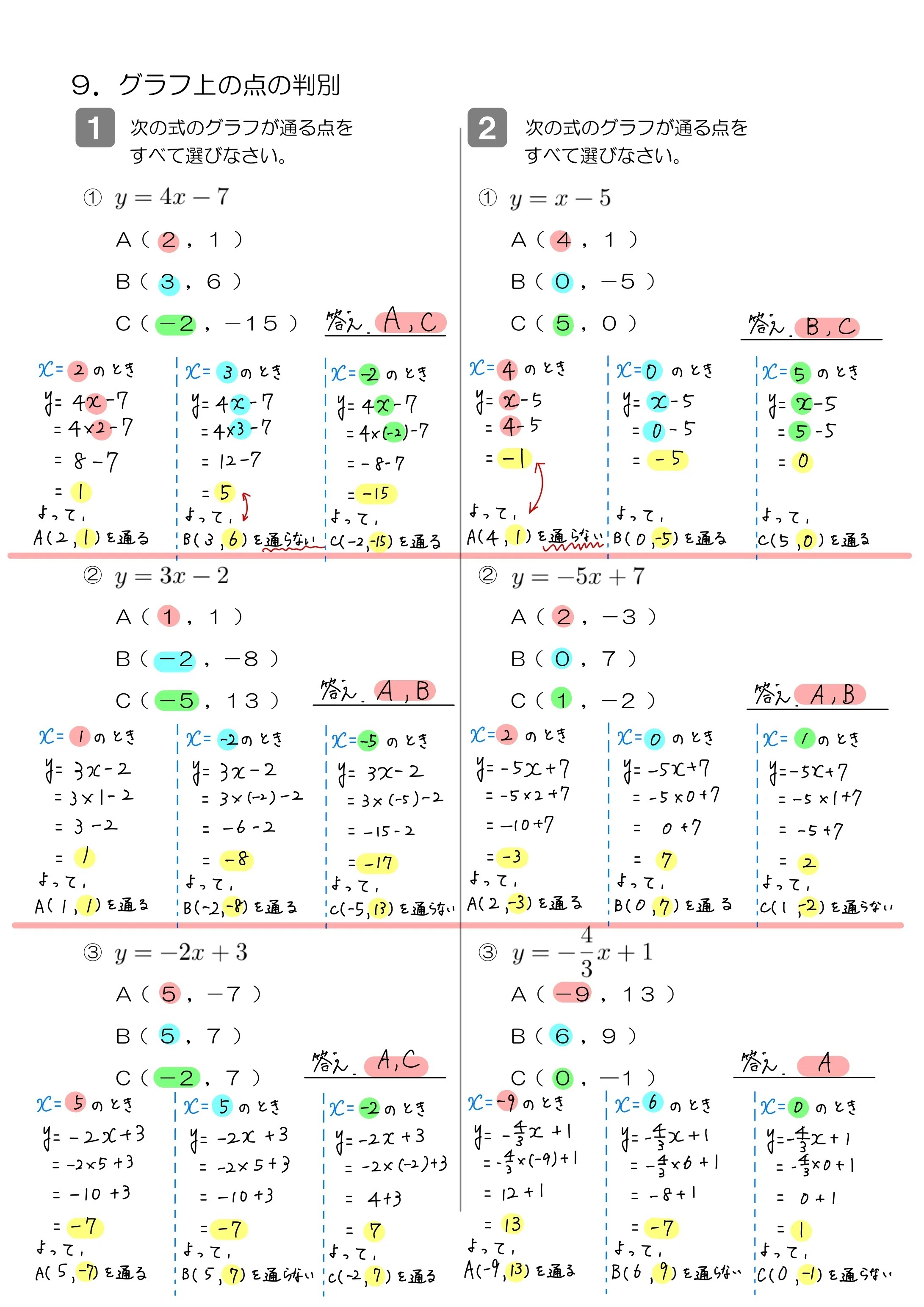 中2 一次関数｜Math_print