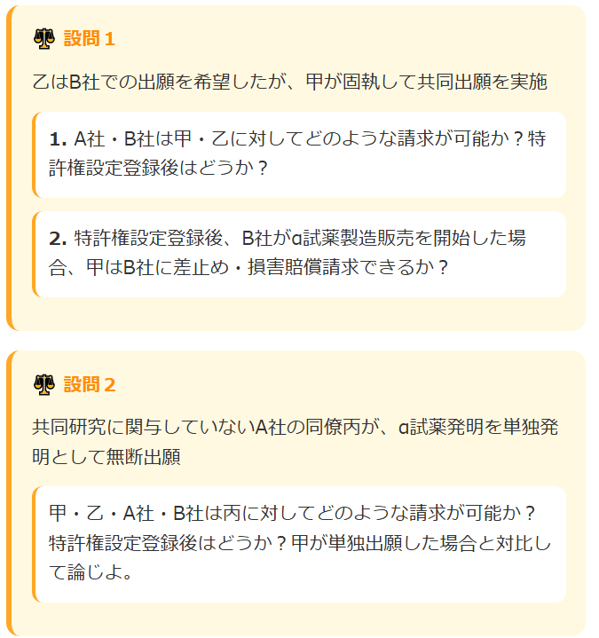 知的財産法 過去問(平成21年度)のウェッブページ＋