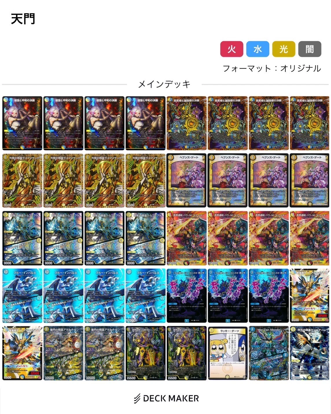 2025上期使用デッキ｜りん