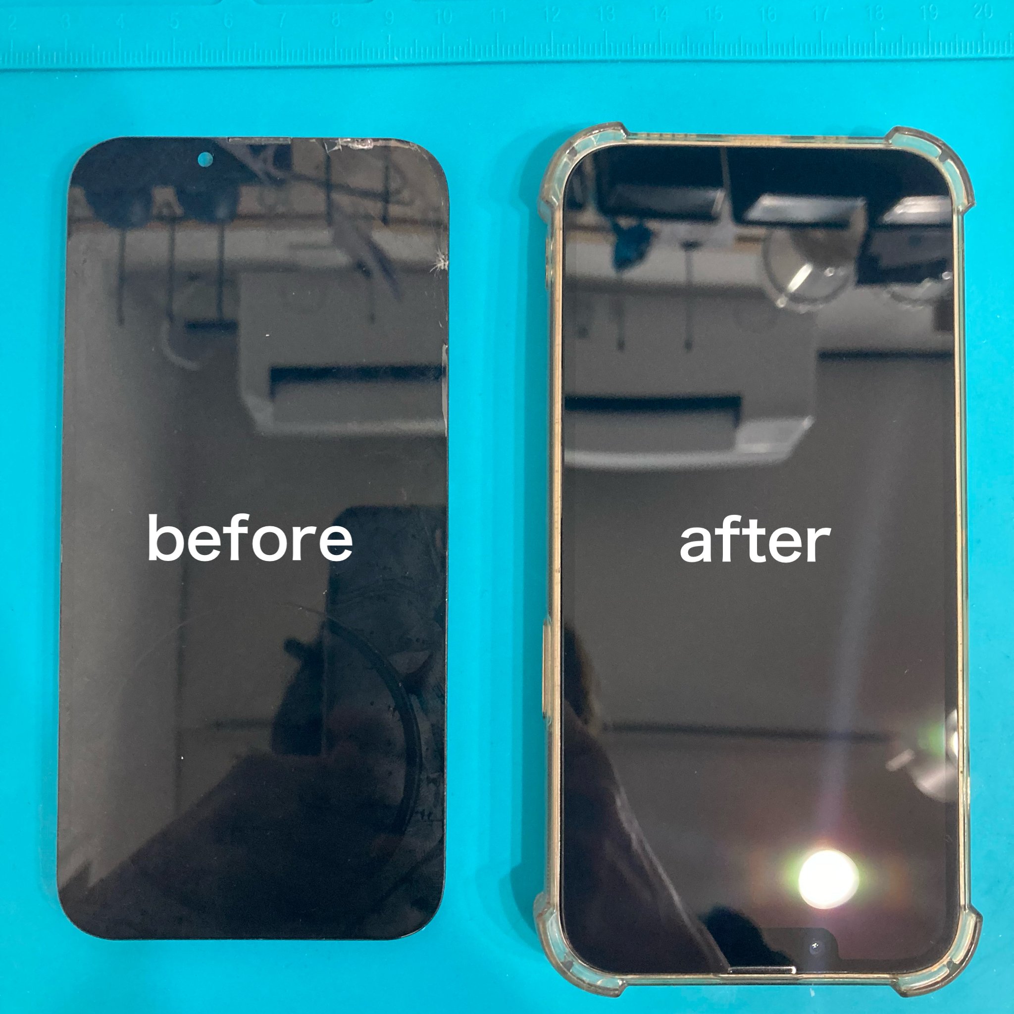 iPhone13 画面割れあり iPhone 13 Pro 背面ガラス割れ交換修理 - YouTube