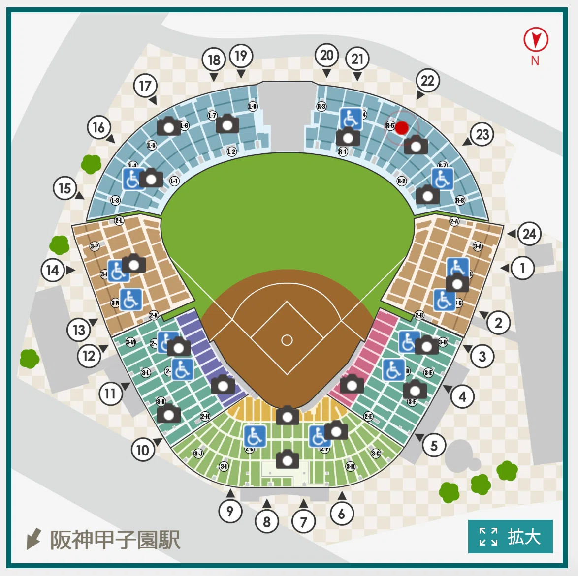 フレーム入り野球観戦写真 フレーム入り野球観戦写真 Baseball Picture Frame Modern 5x7 Photo
