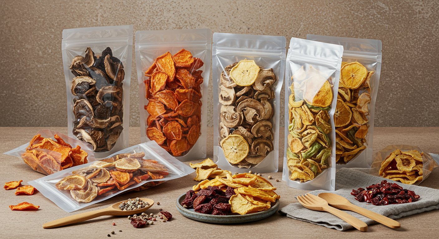 乾燥野菜を使ったオリジナルノベルティの例