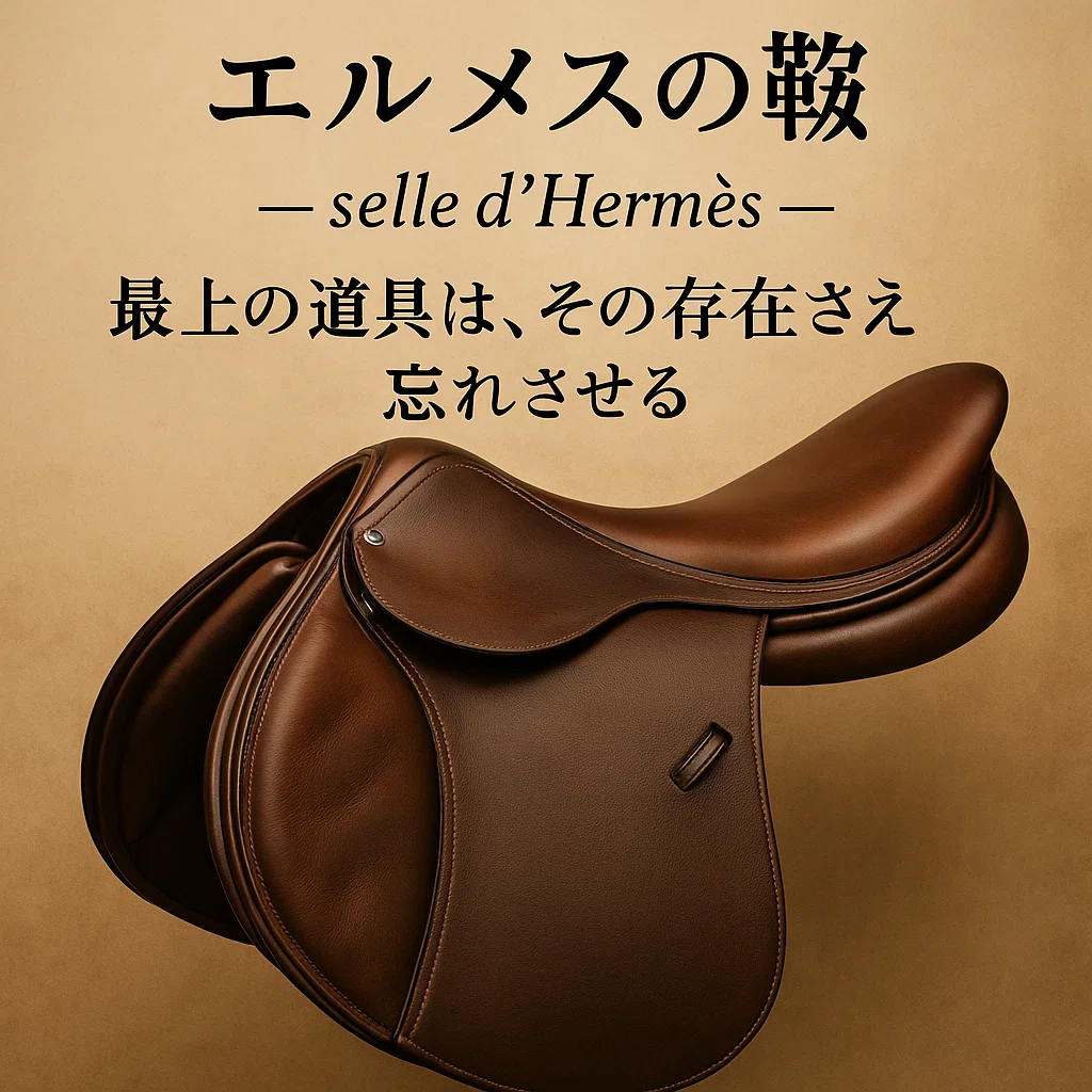 エルメスの鞍 selle d'Hermès──最上の道具は、その存在さえ忘れ