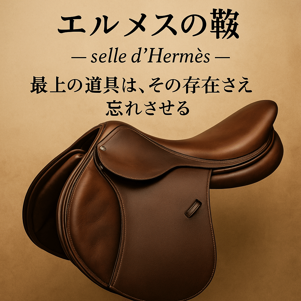 エルメス／乗馬／鞍／非売品／ エルメスの鞍 selle d'Hermès──最上の道具は、その存在さえ忘れ